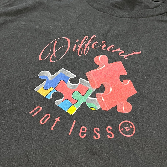 NEW! Different; Not Less T-Shirt - Devin's Designs